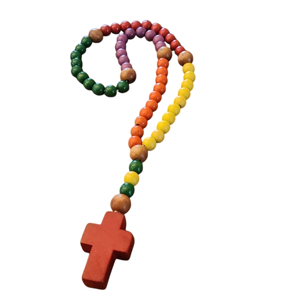 Children's Vintage Wooden Rosary